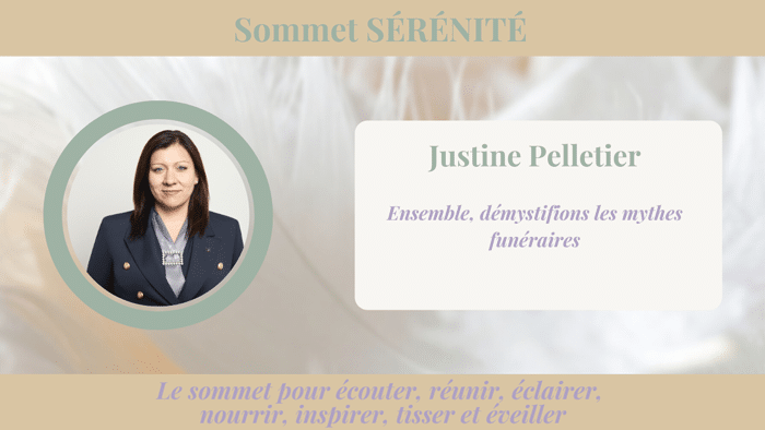 Justine Pelletier : dans les coulisses du monde funéraire